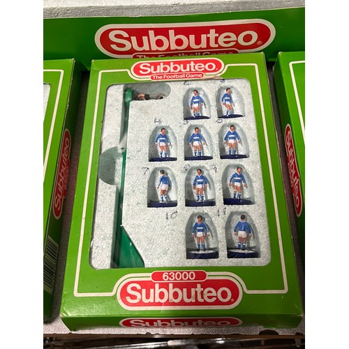 95 - A Collection of boxed vintage Subbuteo football collectables, includes club edition set, three vinta... 