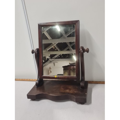 180 - Antique wooden dressing table mirror.