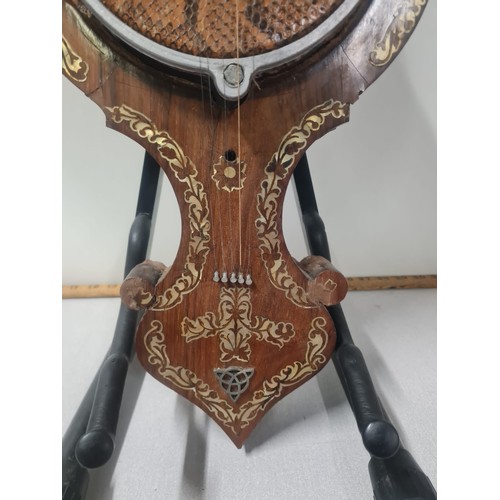 213 - Hand made banjo made from a barometer.
97cm l