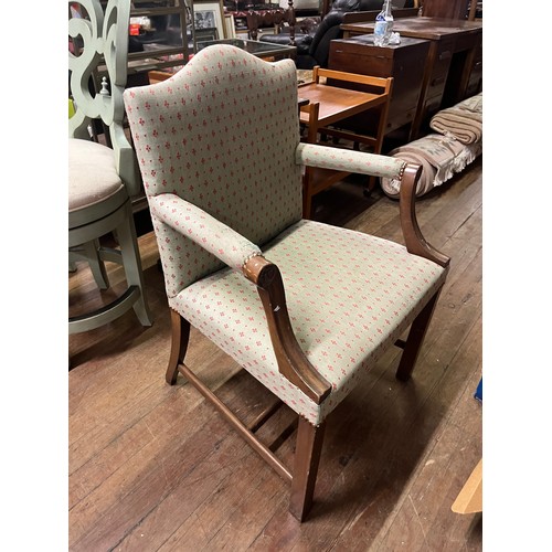 193 - Gainsborough mahogany framed open armchair.