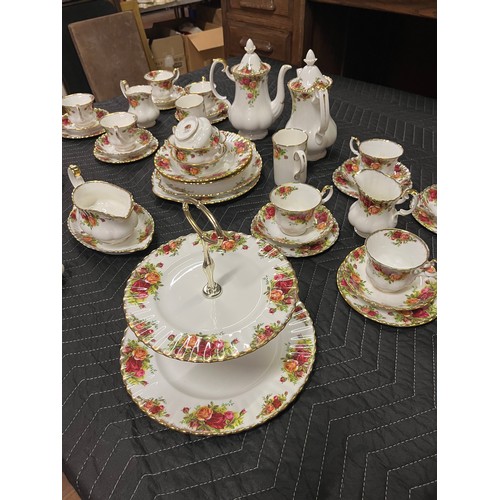 53 - 46 piece Royal Albert Old Country Rose to include 8 tea trios etc.