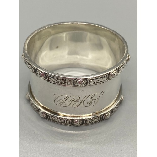 3 - 2 hall marked silver napkin rings
54g