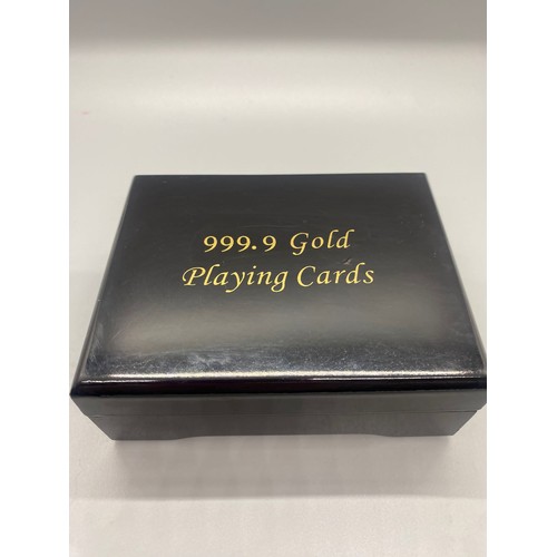 40 - 99.9% pure 24 carat gold foil playing cards