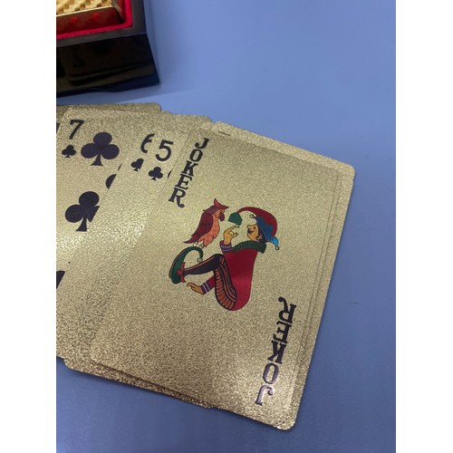 40 - 99.9% pure 24 carat gold foil playing cards