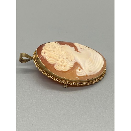 41 - large 9ct gold cameo pendant
4cm l