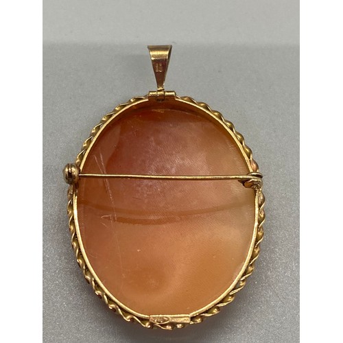 41 - large 9ct gold cameo pendant
4cm l