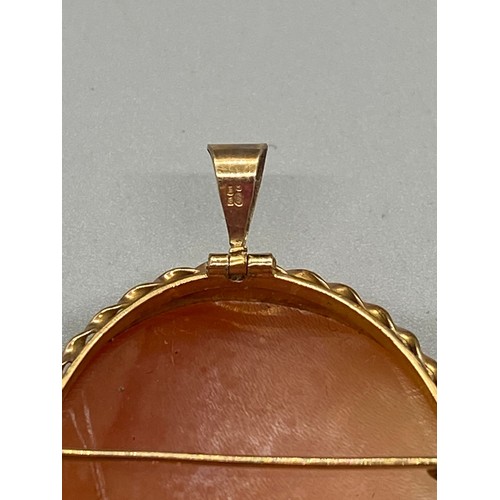 41 - large 9ct gold cameo pendant
4cm l