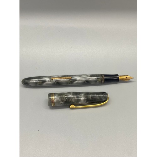 47 - vintage burnham fountain pen with 14ct gold nib