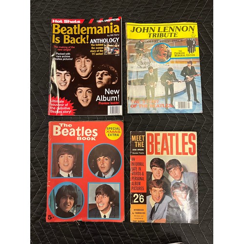 10 - 4 beatles magazines to include xmas special & meet the beatles