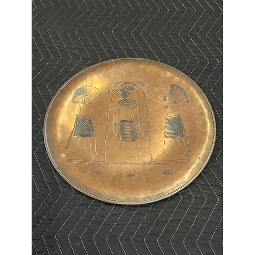 212 - large Egyptian copper wall plaque
40cm diameter