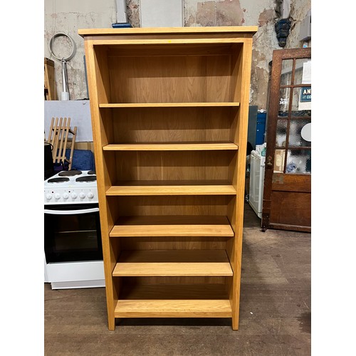 25 - solid oak 6 tier bookcase
182cm x 91cm