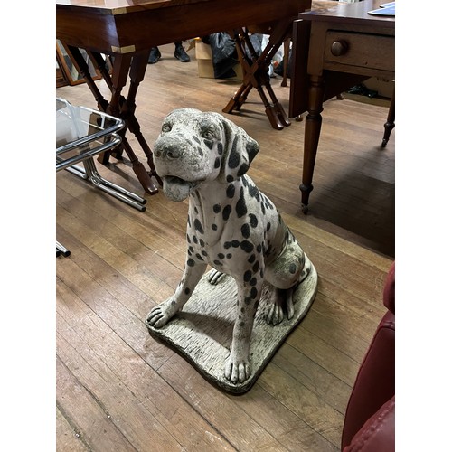 181 - Henri Studio inc Palatine III  1980 Dalmatian garden statue. 
69cm h
139lb (9.9stone)