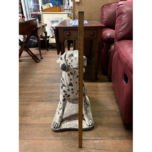 181 - Henri Studio inc Palatine III  1980 Dalmatian garden statue. 
69cm h
139lb (9.9stone)