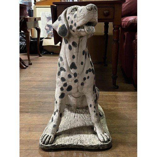 181 - Henri Studio inc Palatine III  1980 Dalmatian garden statue. 
69cm h
139lb (9.9stone)