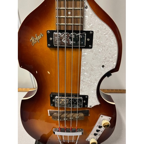 204 - New in box Hofner special edition 500/1 ignition violin bass guitar with certificate of authenticity... 