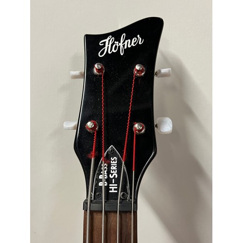 204 - New in box Hofner special edition 500/1 ignition violin bass guitar with certificate of authenticity... 