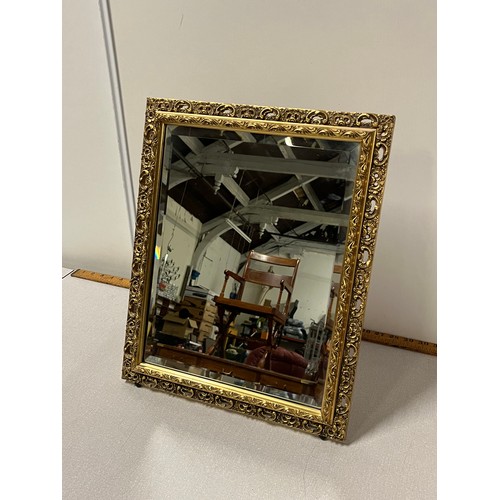 49 - Vintage large gilt framed table mirror.
46cm x 37cm