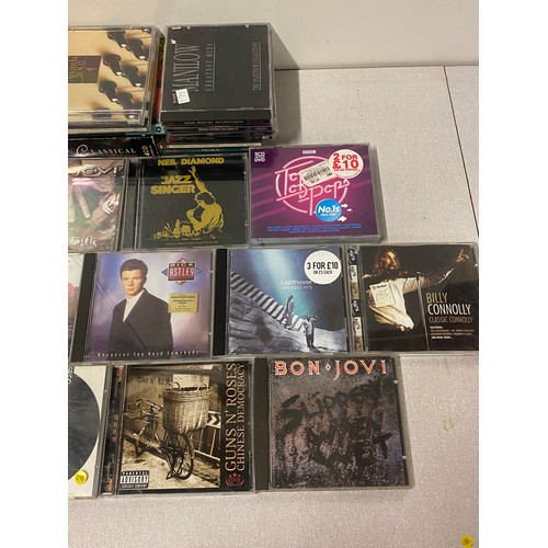 357 - Collection of cd's to include Bon Jovi, Guns & Roses and U2 etc.