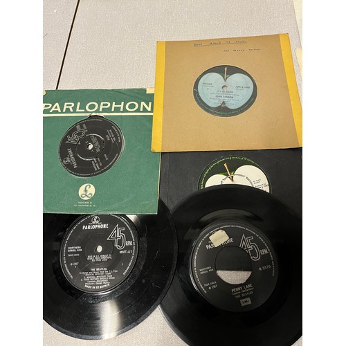 188 - Collection of Parlophone 45 Beatles singles.