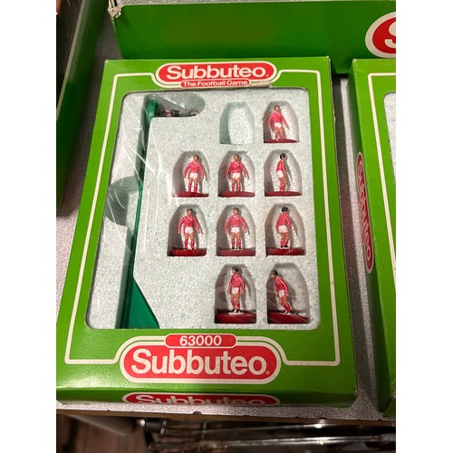 95 - A Collection of boxed vintage Subbuteo football collectables, includes club edition set, three vinta... 