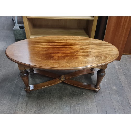 148 - Mid century oak coffee table