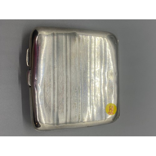 205 - Vintage hallmarked silver cigarette case. 81.93g