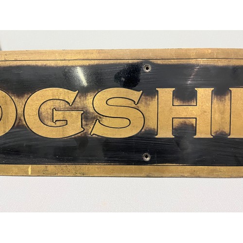 1 - Heavy bronze/brass Hogshead sign
85cm x 17cm