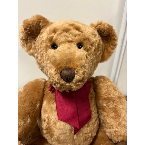316 - Large Harrods Merrythought Teddy along with Russ vintage collection/edition teddy.
Largest 57cm h