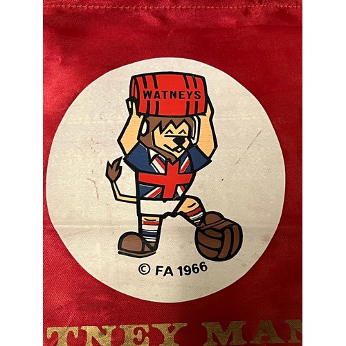 70 - 2 x Vintage FA Watney Mann World cup special pale ale pennants 1966. (both very good condition)