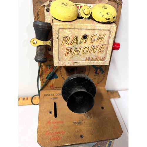 24 - Vintage Ranch Telephone Money Box by Codeg