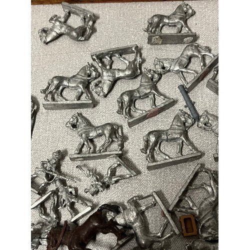 149 - Large collection of metal miniature soldiers & horses etc.
over 200