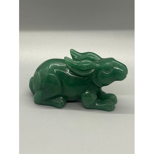 157 - Chinese jade rabbit ornament.
10cm long