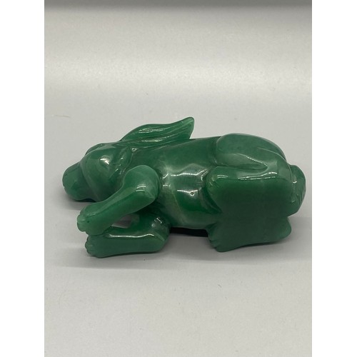 157 - Chinese jade rabbit ornament.
10cm long