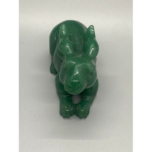 157 - Chinese jade rabbit ornament.
10cm long