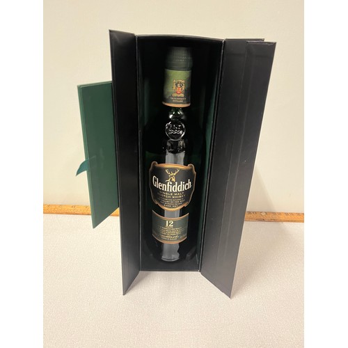 242 - Boxed sealed & full Glenfiddich 12 year old single malt whisky.