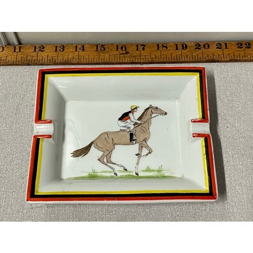 41 - Hermes - France ceramic ashtray depicting Horse & Jockey
19cm x 16cm approx