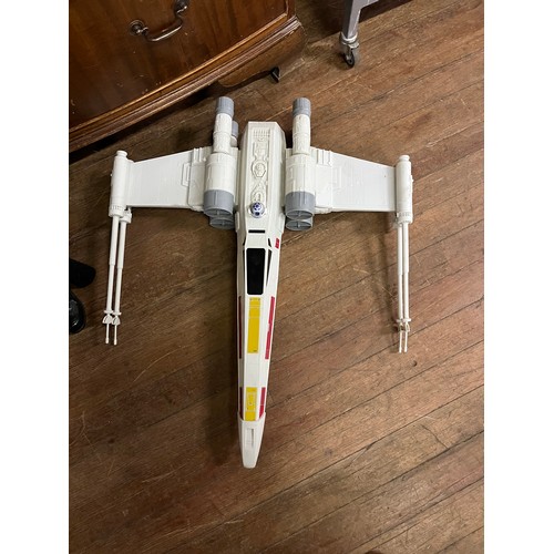 294 - large starwars ship & batman figure 80cm tall