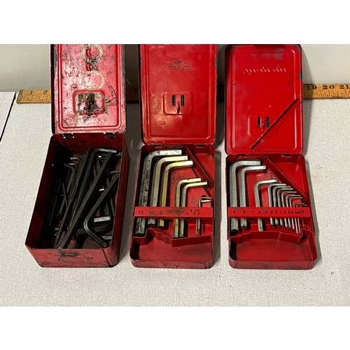 454 - 2 sets of snap on allen keys along with one other