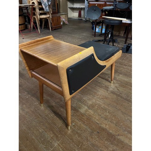 453 - Mid century teak telephone table made by Chippy Heath Furniture