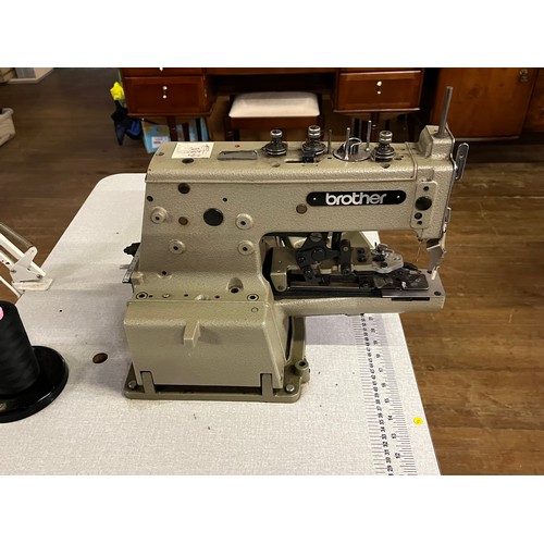 450 - Brother industrial button sewing machine model CB3-B917-on work bench