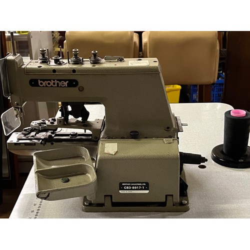 450 - Brother industrial button sewing machine model CB3-B917-on work bench