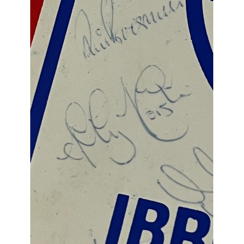 218 - Glasgow Rangers F.C pennant with team signatures to include Ally McCoist etc.