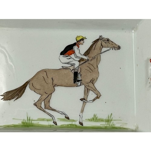 41 - Hermes - France ceramic ashtray depicting Horse & Jockey
19cm x 16cm approx