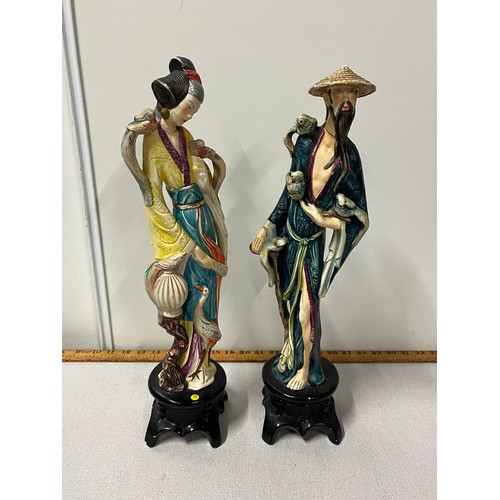 549 - Selection of oriental figurines some AF