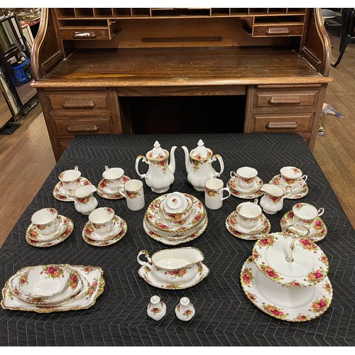 53 - 46 piece Royal Albert Old Country Rose to include 8 tea trios etc.