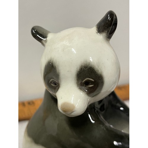 121 - 3 x Lomonosov Russian pottery Panda bears