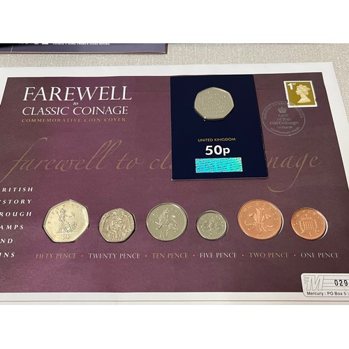 34 - Collection of collectors crown coins to include The Elizabethan era, Golden Jubilee along with farew... 