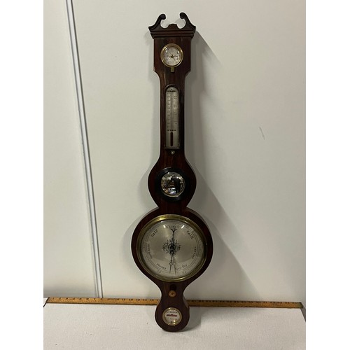 14 - 19th century Rose wood wall barometer produced by W & C. Fairley of Glasgow
95cm l