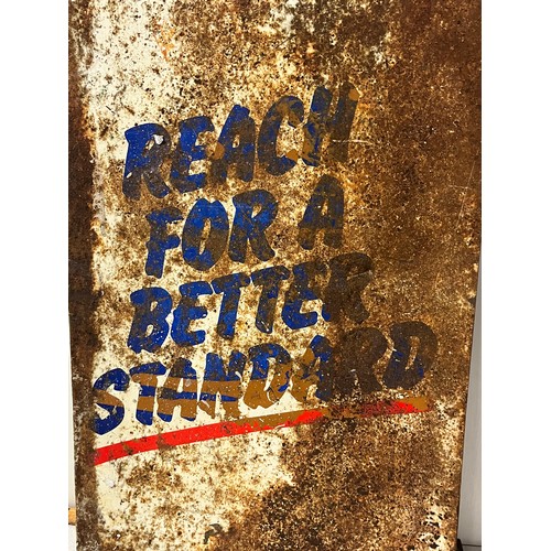 21 - Large vintage evening standard advertising sign. 
(reach for a better standard)
87cm h