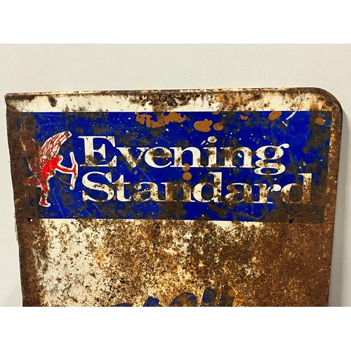 21 - Large vintage evening standard advertising sign. 
(reach for a better standard)
87cm h